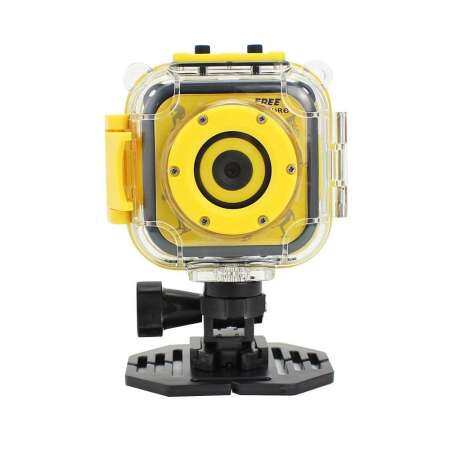Rodeal เด็กกล้องถ่ายรูปเด็กกันน้ำกล้องวิดีโอดิจิตอล HD กล้องแอคชั่นแคมเมรา 1080 จุดกล้องเพื่อการกีฬากล้องวิดีโอ DV สำหรับชายหญิงของขวัญวันเกิดกล้องเพื่อการเรียนรู้ของเล่น 1.77 'หน้าจอ LCD (สีเหลือง) - INTL