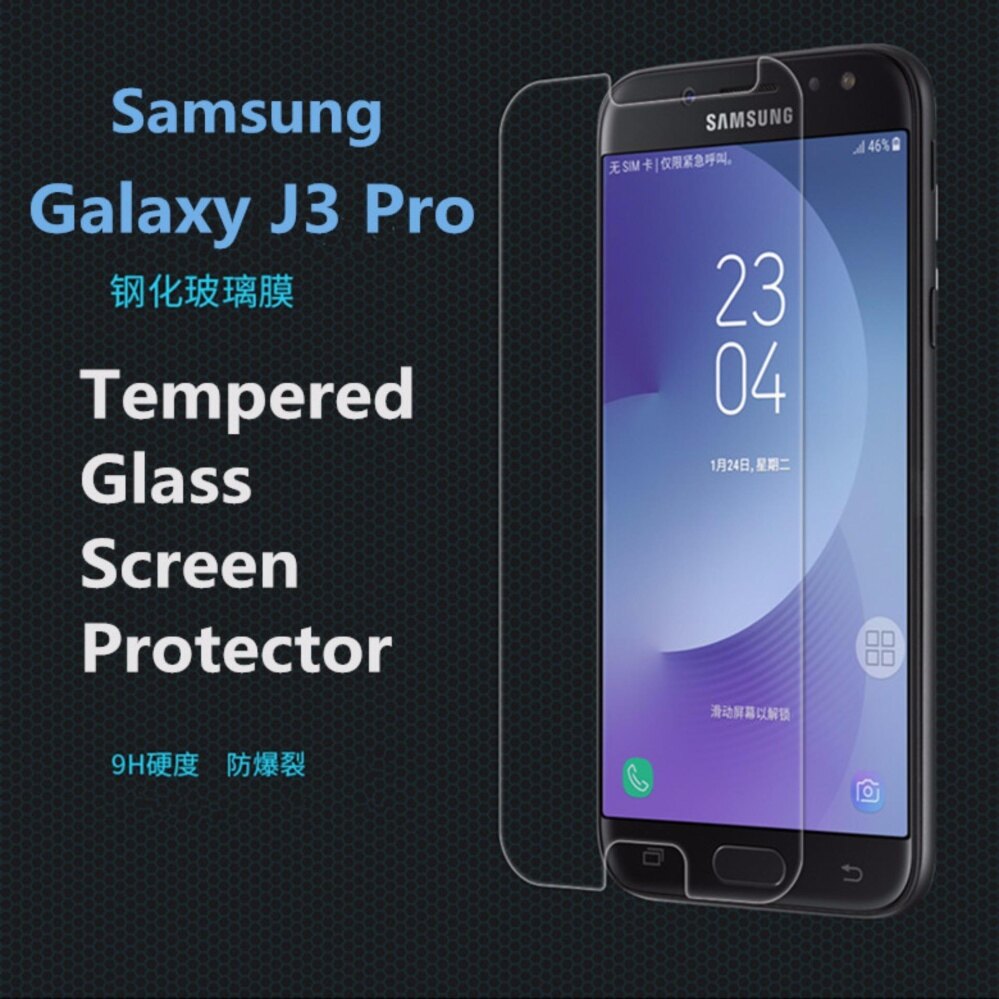 Kính Cường Lực Cho Samsung Galaxy J3 Pro (Trong suốt)