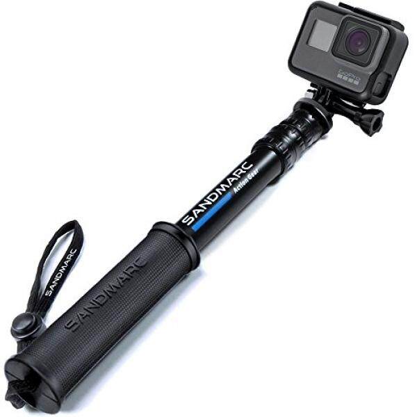 Sandmarc Pole-Edisi Kompak: 25-64 Cm Selfie Stick (Tiang) F? R GoPro Hero 6, HERO 5, 4, Sesi, 3, 2, HD Kameras-Teleskopstange Wasserdicht-F? R Surfen, Schnee, Tauchen, Reisen Und Vieles Mehr-Intl