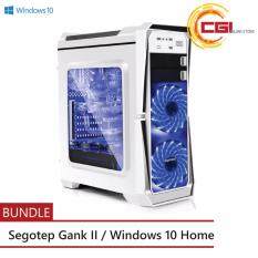 Segotep GANK II ATX Gaming Casing - White + Original Windows 10 Home Malaysia