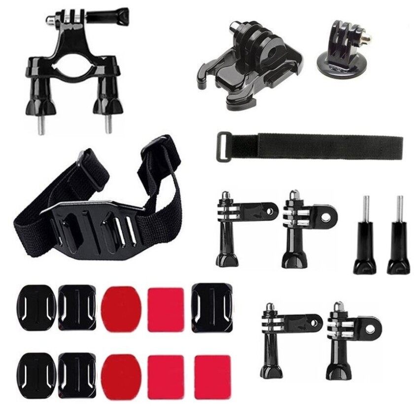 Go pro hero 6/5 Set Aksesori Kamera Sukan Accessories Kit with Helmet Mount Strap Wrist Strap for Go Pro Hero 6/5 4/3+/3/2/1 SJ4000/5000/6000 Xiao mi xiaoyi mijia 4k action camera accessories - intl