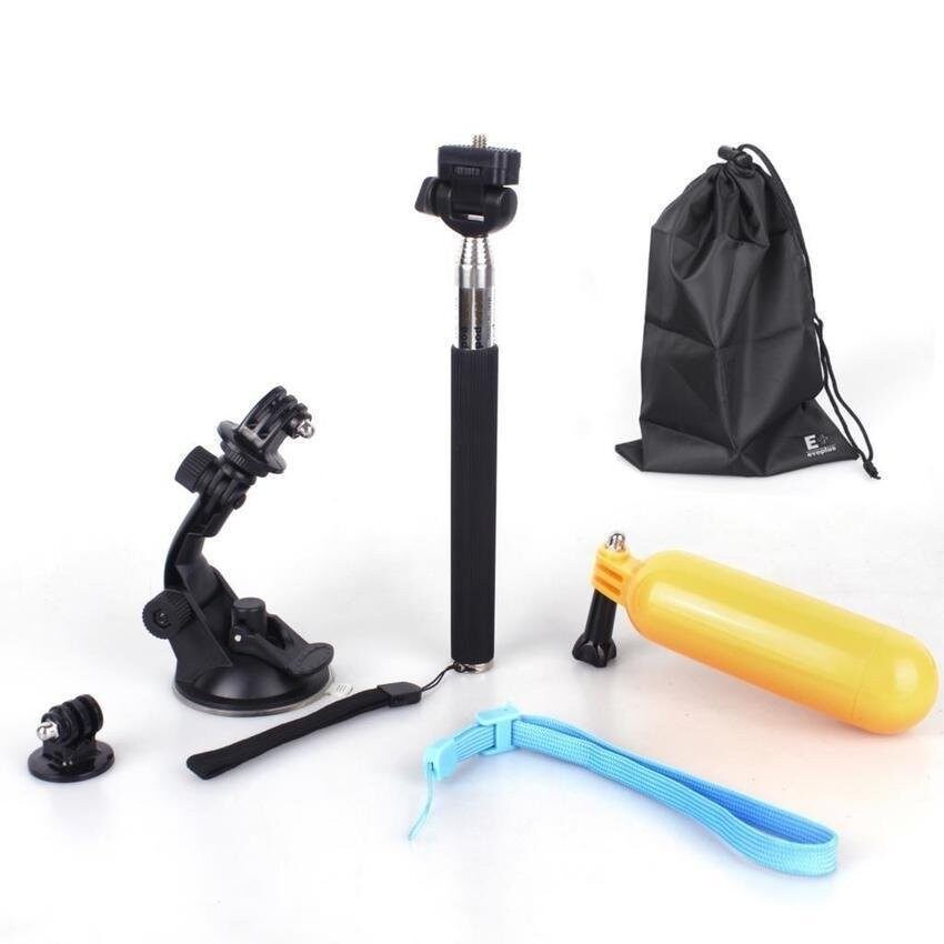Set aksesori kamera sukan Selfie stick float bob car suction Kits for Go pro Hero 6 5 4 Hero HD 3+/3/2/1 sj cam sj4000 xiao mi yi mijia 4k Sports Action Outdoor Camera Accessories Set - intl