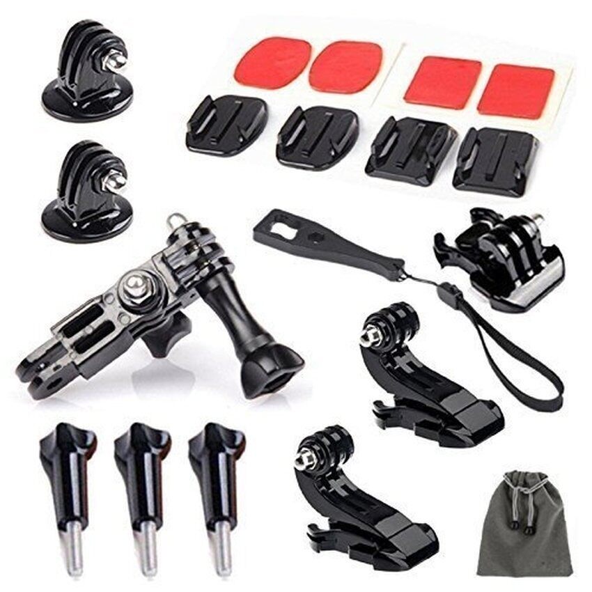 Set Aksesori Kamera Sukan Olahraga Bundle Kit Xiao Mi Yi Aksesoris Untuk Go Pro Hero 6 5 4 Hero 3 + Hero3 Mijia Yi 4 K SJ Cam Aksi Aksesori Kamera Olahraga Kit-Intl