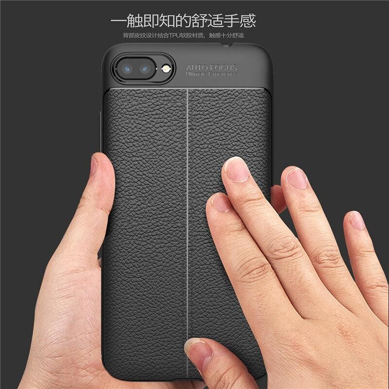 Sevenplus Ramping-Sesuai Lembut Fleksibel TPU Silikon Gel Anti-Menggaruk Guncangan Tahan Anti-Jari Cetak Lengkeng Kulit pola Pelindung Sarung Case untuk Asus ZenFone 4 Maksimum ZC520KL-Internasional