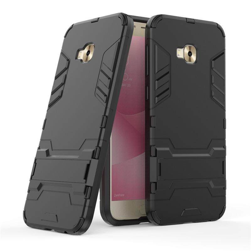 Sevenplus Super Jatuh Protectionarmor Seri Moderen Gaya Ramping Keras Hibrida Sarung dengan Stand Penyangga Case untuk ASUS ZenFone 4 Selfie pro ZD552KL-Internasional
