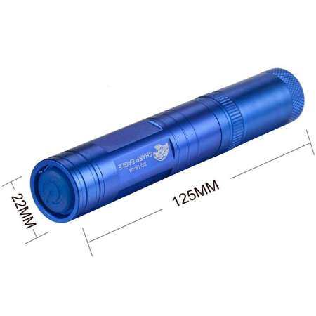 XIEHE CS - SOUTH เพิ่มขึ้นคมนกอินทรีย์ ZQ-03 1 มิลลิวัตต์ 532nm ไฟฉายสีเขียว IP 🌸 6 ตัวชี้เลเซอร์ 1 🌸 หัวและ 1 🌸 ดาบเลเซอร์อุปกรณ์ (สีฟ้า) - นานาชาติ