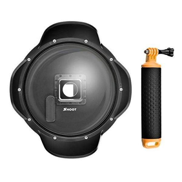 Shoot Dome Port untuk GoPro HERO 3 +/4 Hitam dan Perak Kamera 6 Lensa Inci Hood Penutup Transparan Fotografi Bawah Air (tanpa Wadah Anti Air Case) -Intl