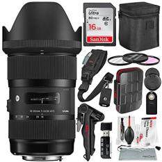Sigma 18-35mm F1.8 Art DC HSM Lens for Nikon with Deluxe Accessory Bundle and Xpix Cleaning Kit