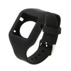 Silicone Fitness Replacement Band Wrist Strap For Iphone Apple I Watch 38mm (Black)