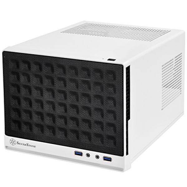 Silverstone Technology Mini-DTX, Mini-ITX Faktor Bentuk Kecil Tas Komputer SG13WB Hitam/Putih-Internasional