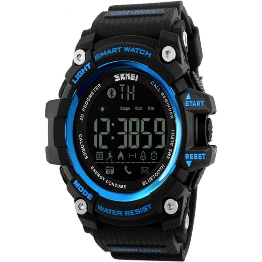 Skmei Jam Tangan Merek untuk Pria Olahraga Gerakan Pintar Uniquedesignshopping Online Jam Tangan Bagus Hitam Emas-Intl