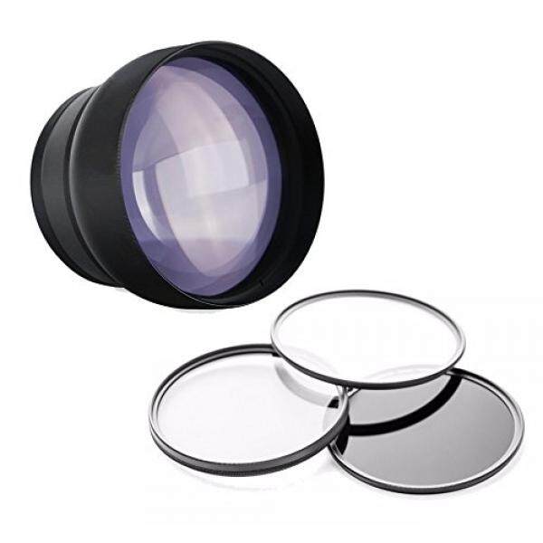 Sony Cyber-shot DSC-RX10 2.2x High Definition Super Telephoto Lens + 62mm 3 Piece Filter Kit + Zeiss Cloth - intl