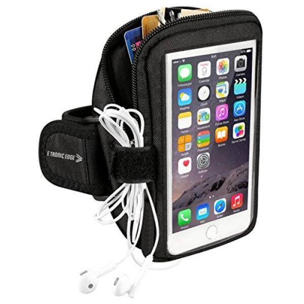 Ikat Lengan Olahraga: sel Tempat Ponsel Case Tali Jam Tangan dengan Kantung Ritsleting/Olahraga Lari Latihan untuk Apple Iphone 6 6 S 7 Plus android Samsung Galaxy S5 S6 S7 S8 Note 4 5 Edge Htc Lg ASUS Pixel-Intl