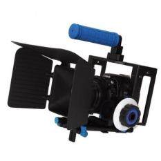 SunSmart Pro 5D Mark II Rig Cage+Top Handle+15mm Aluminum Rod Block Plate+Follow Focus+Matte Box For DSLR Camera/Video and Camcorders Such As Canon 550D 500D 60D 50D 40D 5D,5D2 5D3 1Ds, Nikon D700 D300 D90 D7000 D5000 D3100 D3000, Fuji, Olympus, Pent