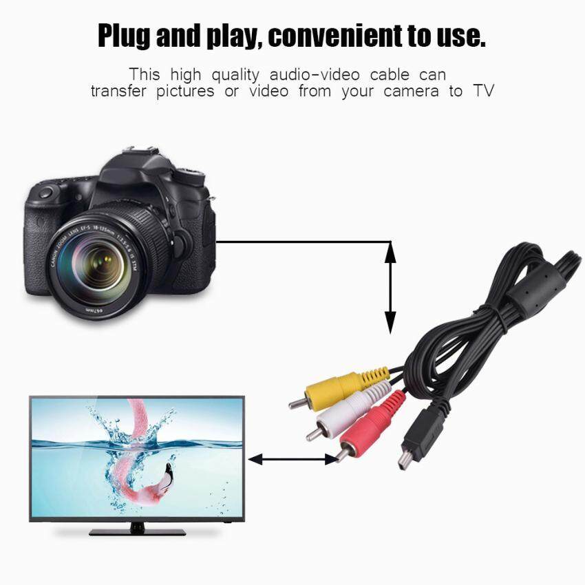 Selatan Naik Sweatbuy Video Audio AV USB MINI Kabel untuk 3 RCA untuk Kamera Kanon IXUS 990 980 970 870 200 -Intl