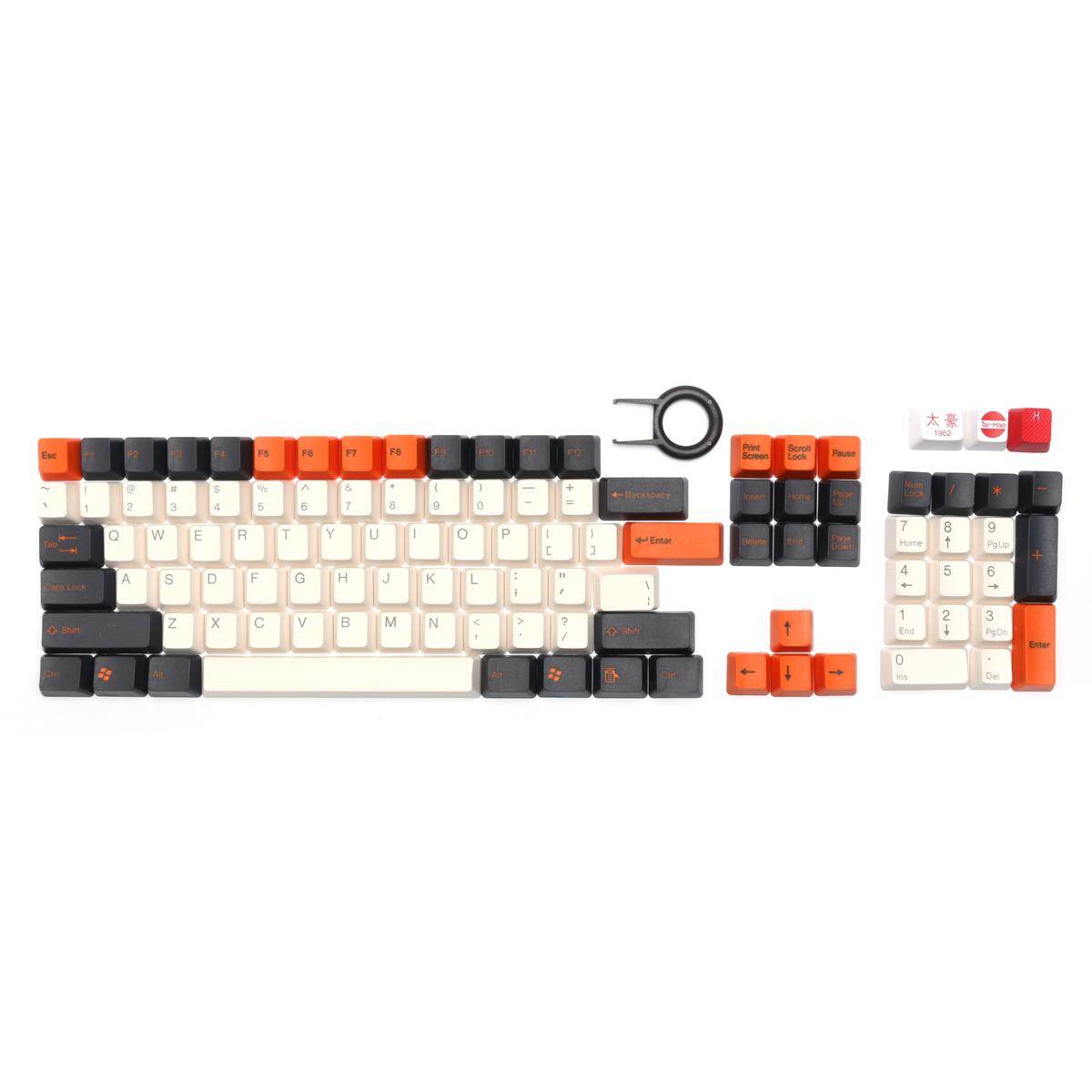 Taihao ABS Keraguan Shot Karbon/Getar/Olivette Keycaps Set untuk Mekanis Keyboard-Internasional