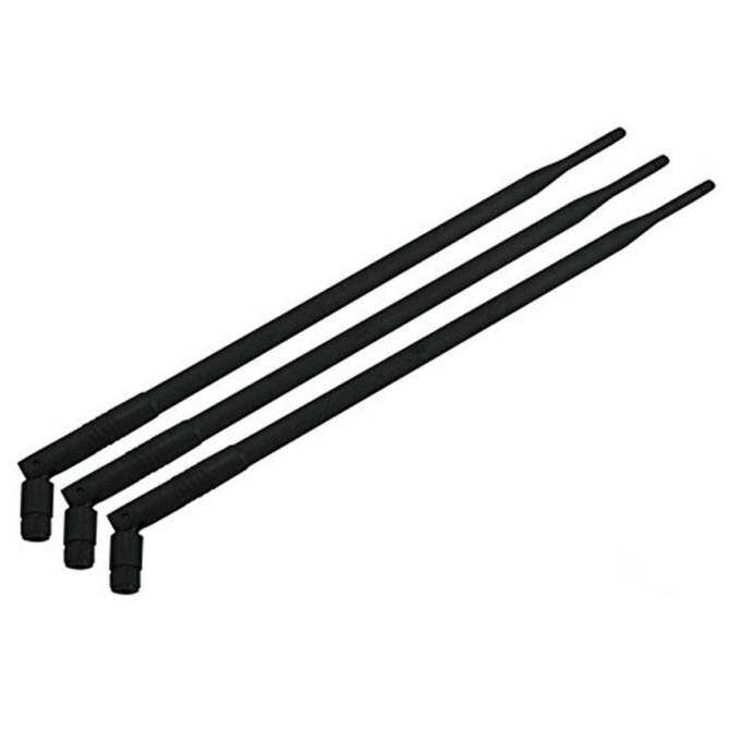 Techtoo Tinggi Mendapatkan 3X 9dBi 2.4 GHz Omni Wifi Jangkauan Antena Extender untuk Router Jaringan Nirkabel/Adaptor USB/Adaptor PCi/Kamera Ip