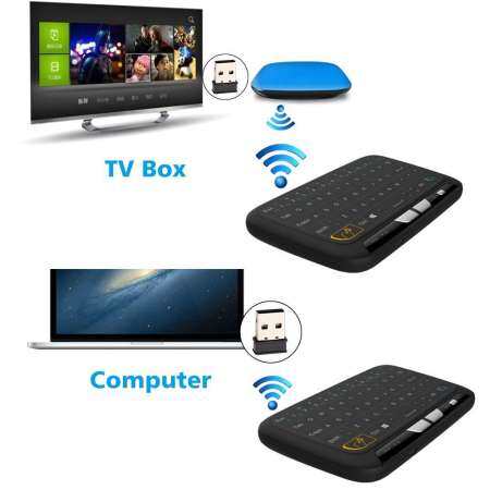 Teekeer Mini Wireless Keyboard, 2.4 G Portable Keyboard With Touchpad Mouse For Windows, Android/Google/Smart TV, Linux, Windows, Mac