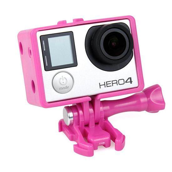 TMC Bacpac Bingkai Dudukan Kasus Perumahan untuk GoPro HERO4/3 +/3 (Magenta)-Internasional