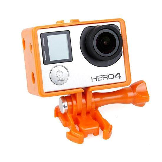 TMC Bacpac Frame Mount Housing Case untuk GoPro HERO4/3 +/3 (Orange)-Intl