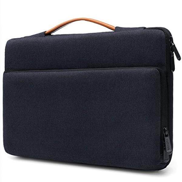 Tomtoc 360° Protective Laptop Sleeve Case Bag for 2017 New Surface Pro 5 / 4 / 3 Dell XPS 13 2018 11.6 Inch HP Acer ASUS Samsung Chromebook, Spill-Resistant Tablet Bag, Black Blue - intl