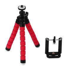 Tripod Flexible Octopus Bracket Holder Stand Mount for Cell Phone Samsung Camera Red
