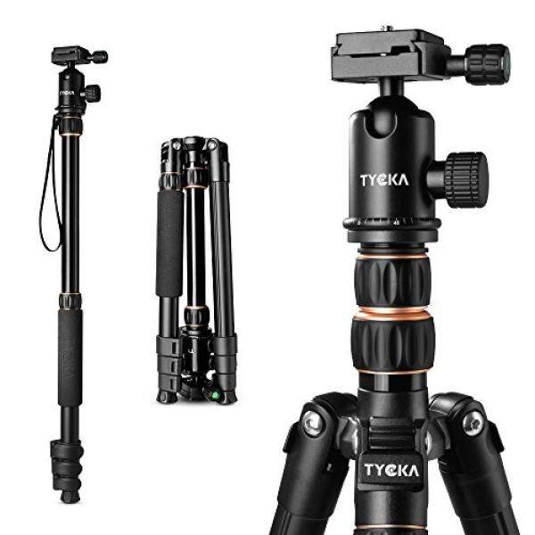 Tycka Tycka Kompak Tripod Bepergian, Pendukung Wifi 12Kg, dengan 360 ° Ballhead (Diam. 30 Mm), New Leftwards Flip-Lock Meningkatkan Keamanan dan Stabilitas 141 Cm Ringan Desain untuk Perkakas Bertualang Kamera dan Banyak Lagi-Intl