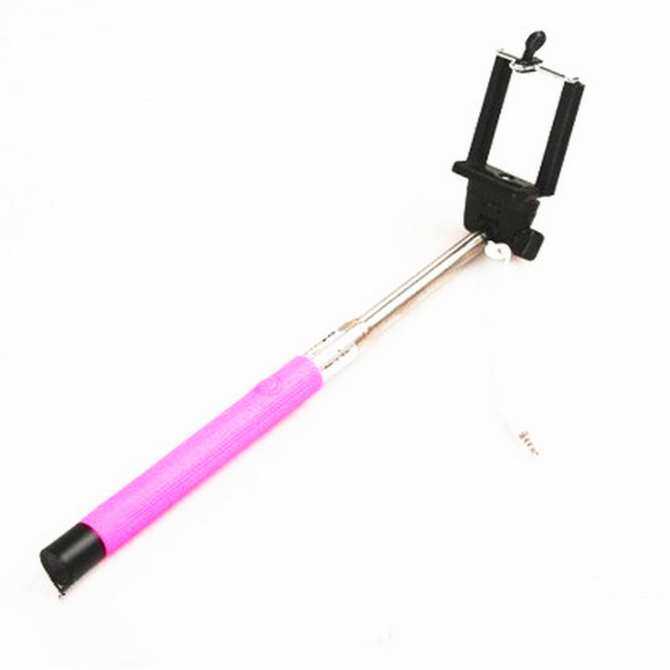 Berkabel Selfie Tongkat Monopod untuk iPhone untuk Samsung untuk Oppo untuk ASUS untuk Huawei Ponsel Pintar Android untuk Kamera Digital GoPro -Internasional