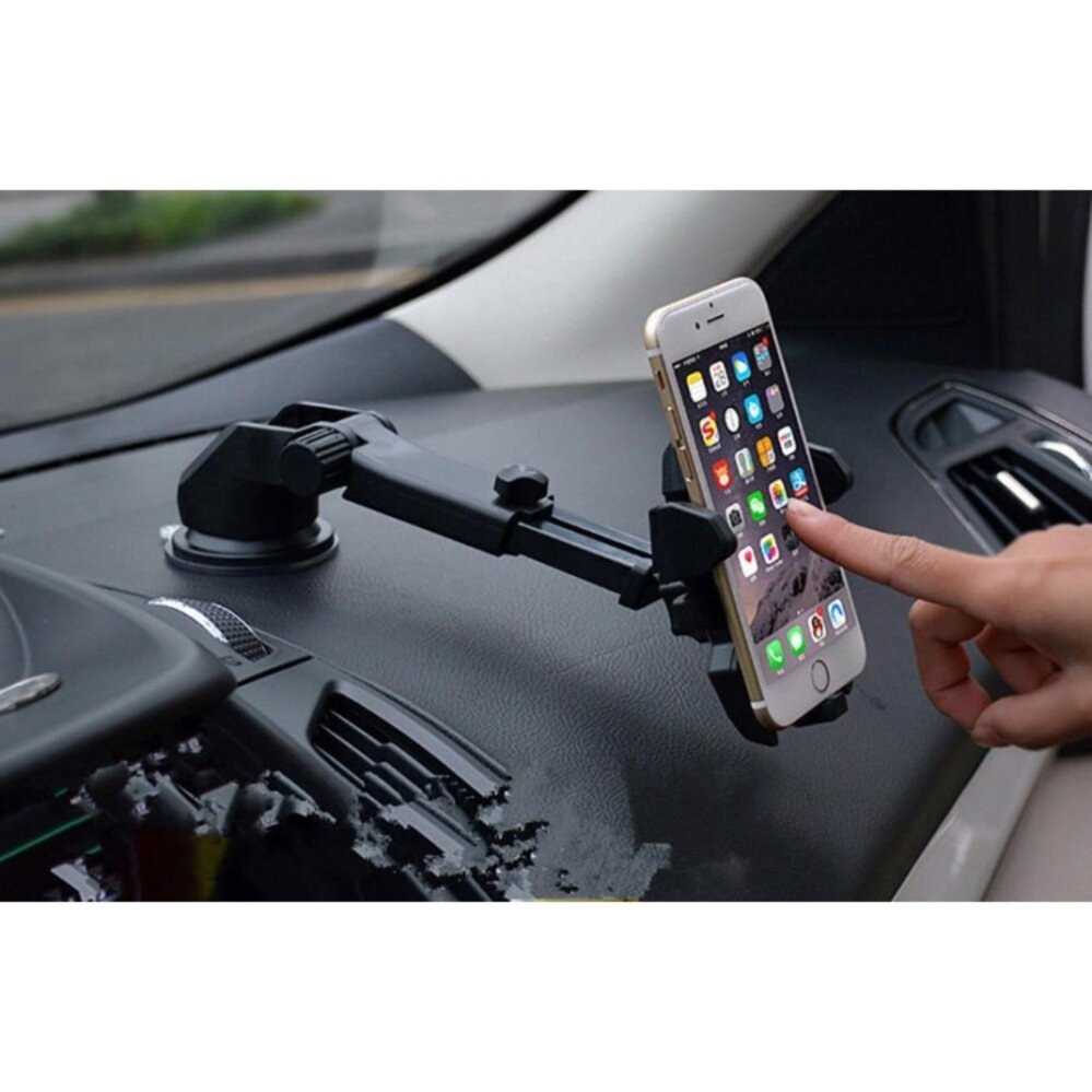 Universal Car Phone Holder 360 Rotating Car Windshield Dashboard Phone