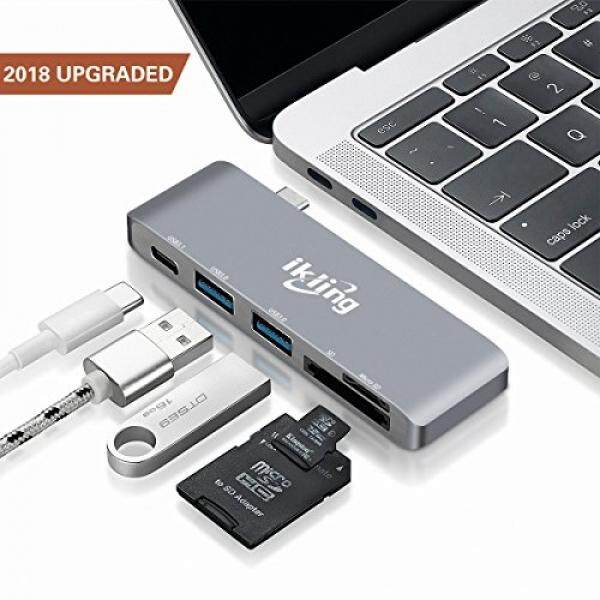 Usb C Hub Multiport Adaptor-Ikon (Desain Baru 2018) portabel Kombo Hub dengan Usb C Pengisian Port 2 USB 3.0 Port SD/TF Kartu Pembaca untuk MacBook Pro lenovo Asus Google Piksel USB Tipe C Pemilik Perangkat-Internasional