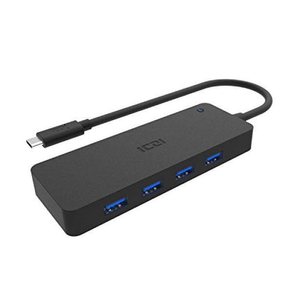 USB C untuk Usb 3.0 Hub, iczi 4 Port USB 3.0 Jenis C untuk Usb 3.0 Hub Kompatibel untuk Thunderbolt 3 Port Hub untuk Macbook Baru 2016, chromebook Piksel, Acer Aspire, ASUS dan Tipe C Lainnya Yang Didukung Perangkat-Internasional