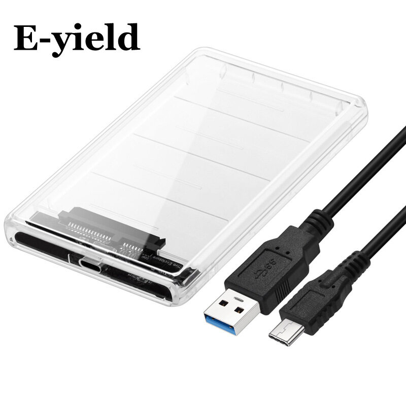 USB3.1 mobile hard disk box Type-C to SATA hard disk box 2.5-inch ssd Supports 2TB 5 Gbps UASP protocol hard disk drives - intl
