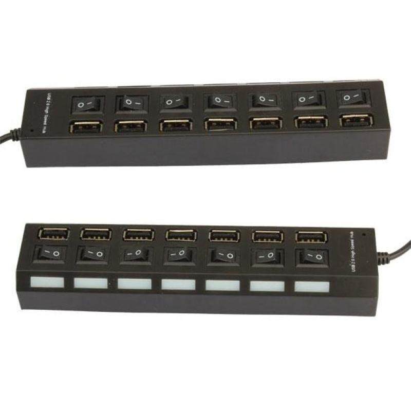 Bảng giá VAKIND 7 Port USB Cable 2.0 Hub On Off Sharing(Black) Phong Vũ