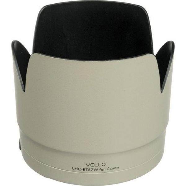 Vello LHC-ET87W Lensa Khusus Hood untuk Pilih Canon Lensa (Putih)-Intl