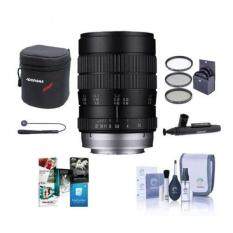 Venus Laowa 60mm F/2.8 Ultra Macro Manual Focus Lens - for Sony E-mount Nex - Bundle With 62mm Filter Kit, Lens Case, Cleaning Kit, Capleash II, Lenspen Lens Cleaner, Software Package