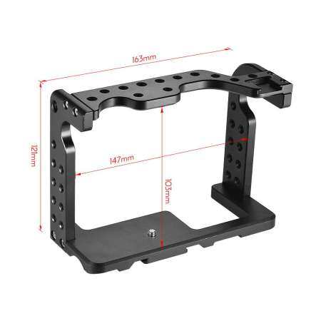Video Camera Cage Stabilizer Aluminum Alloy for Panasonic GH5/GH4 DSLR to Mount Mic Monitor LED Light Film Making Accessories