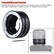 Viltrox DG-EOS M Automatic Extension Tube 10mm and 16mm Auto Focus for Canon EF-M Mount Series Mirrorless Camera and Lens