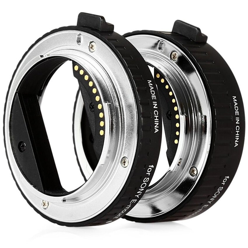 VILTROX DG-NEX 10 Mm 16 Mm Fokus Otomatis AF Tabung Ekstensi Makro Forsony E-Gunung A7 NEX7 A5000 A7R (Hitam) (Hitam)-Intl