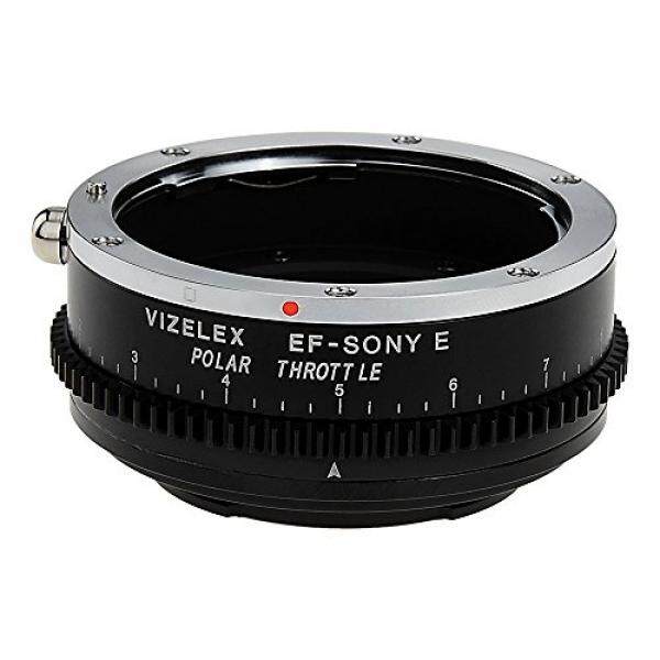 Vizelex Polar Throttle Lensa Adaptor Dudukan? Canon EOS (EF/EF-S) D/Lensa SLR untuk Sony Alpha E-Gunung Spiegellose Kamera K? rper MIT Integrierte Zirkular Polarisationsfilter-Intl
