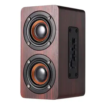 wood grain bluetooth speaker