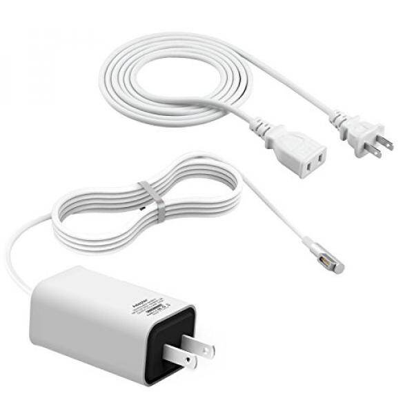 Wakeach 60 W Magnetik 1st-Gen Charger dengan Kabel Ekstensi untuk Apple 13 Macbook Inci dan MacBook Pro (Dibuat Sebelum juni 2012) -Intl