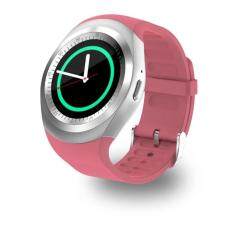 Tahan Air Bluetooth Smart Jam Tangan dengan Kartu SIM Beberapa Fungsi Yang Kuat untuk Ponsel Pintar Android Samsung HTC Sony LG Huawei Lenovo dan iPhone Warna: Berwarna Merah Muda