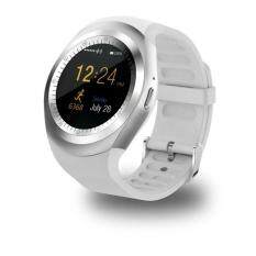 Tahan Air Bluetooth Smart Jam Tangan dengan Kartu SIM Beberapa Fungsi Yang Kuat untuk Ponsel Pintar Android Samsung HTC Sony LG Huawei Lenovo dan iPhone Warna: Putih