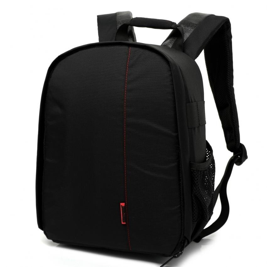 DSLR Tahan Air SLR Kotak Lensa Kamera Tas Ransel untuk Canon/Nikonsony Pemberontak (Hitam + Merah)-Intl