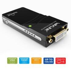 Wavlink USB2.0 untuk VGA/DVI/HDMI Video Grafis/Adaptor Display untuk Banyak Monitor Menampilkan Hingga 1920 × 1080 dengan memperluas dan Mode Cermin untuk Windows 10/8. 1/8/7/Mac OS X Linux