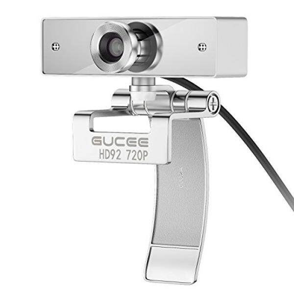 Kamera Web 720 P HD, gucee HD92 Skype Web Kamera Lebar Sudut dengan Mikrofon USB Pasang dan Mainkan Web Kamera, layar Lebar Video Callling Rekaman untuk Laptop Komputer Buah untuk Mac, jendela XP/7/8/10-Internasional