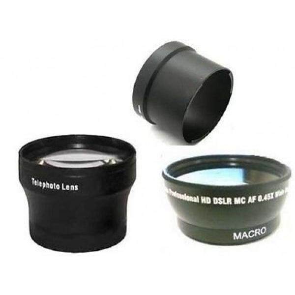 Sudut Lebar + Lensa Telefoto + Adaptor Tabung Bundle untuk Samsung TL500 EX1 Digital-Intl