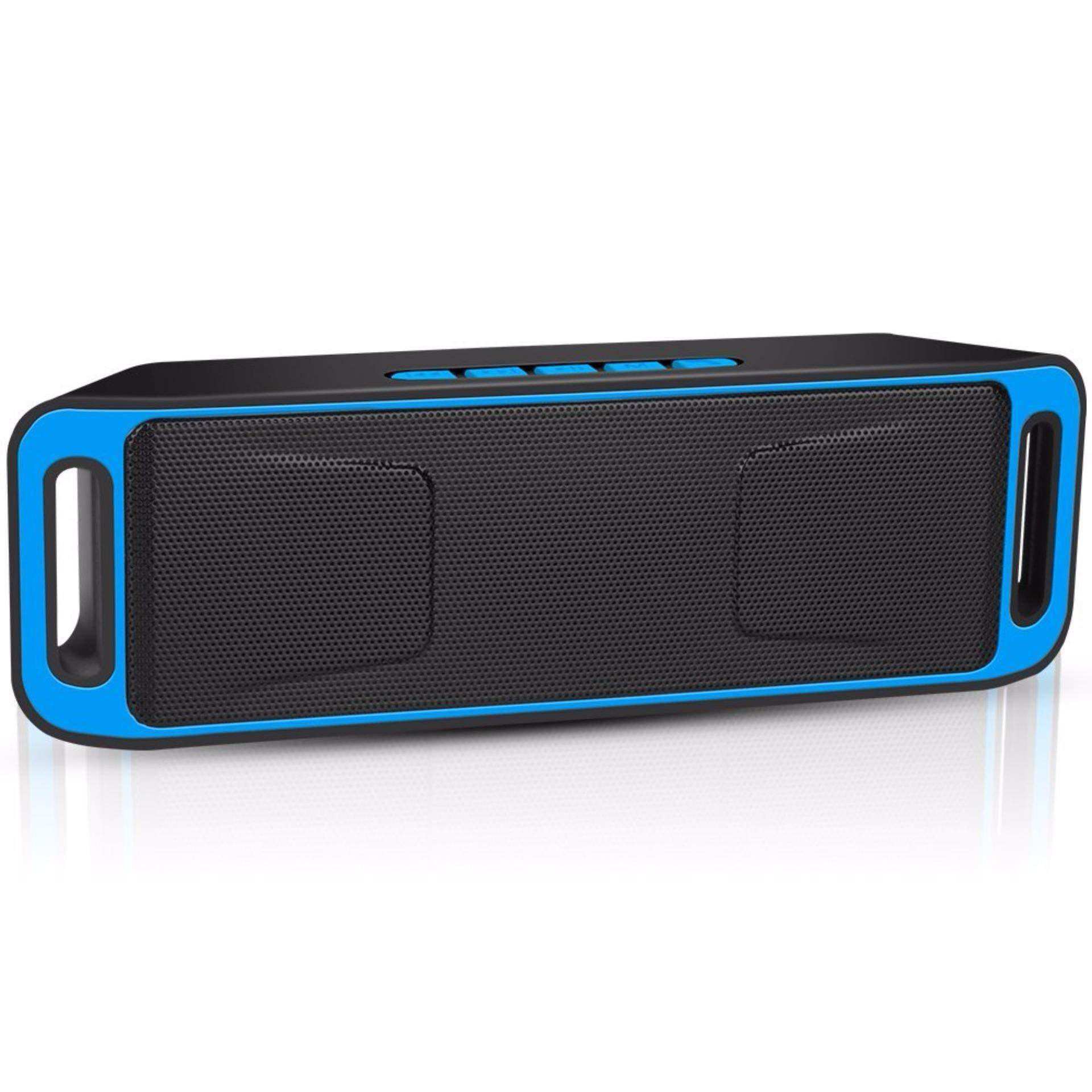 SOUTH RISE D&Q Wireless Bluetooth Speaker. Outdoor Mini Portable Stereo Speaker with HD Audio and Enhanced Bass. Built-In Dual Driver Speakerphone. Handsfree Calling. FM Radio - intl