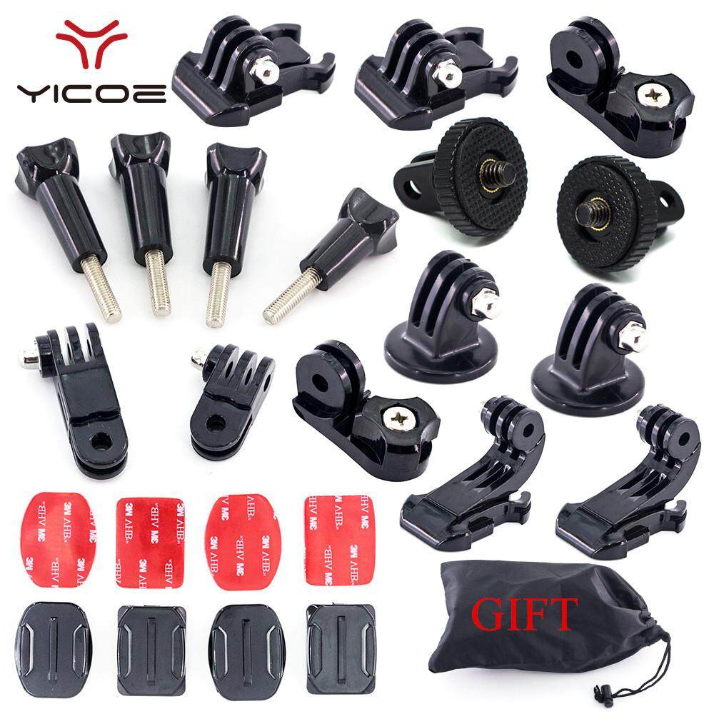 Go Pro hero 6 5 Action Sport Camera Accessories kit Mount Adapter Arm Chain Tripod Screw for Go pro Hero 5 4 Session SJCAM SJ4000 Xiao mi - intl