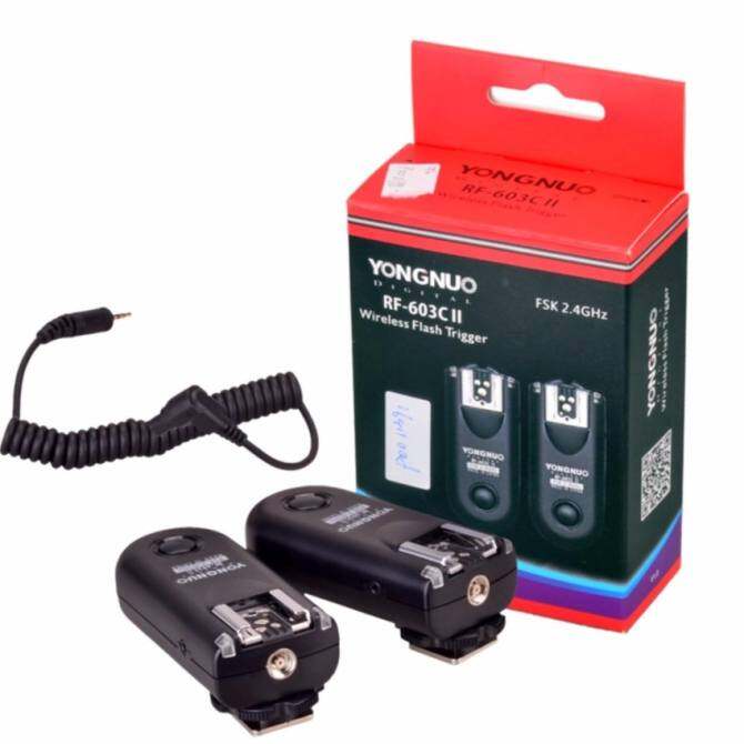 Yongnuo Wireless Trigger RF-603 II/N3 603 Mark ii Trigger (2pcswith Fujitsu Alklaine AAA Battery) - intl